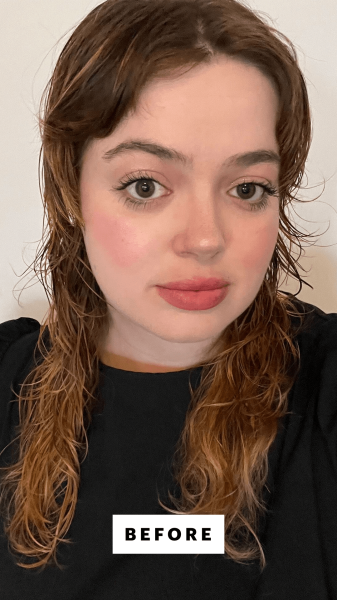 Hoffmann before using the Dyson Airstrait Straightener